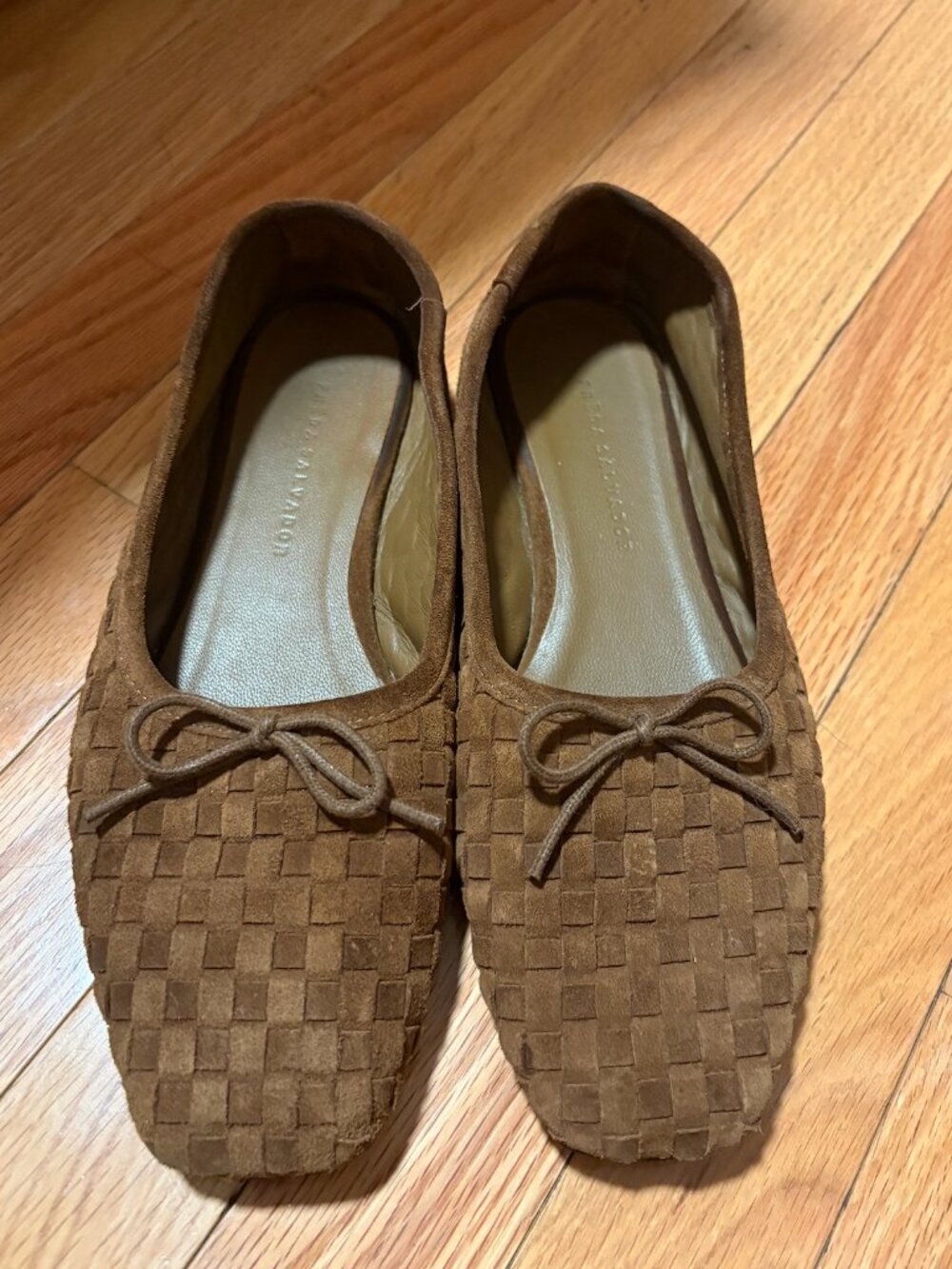 Freda Salvador - JADA SQUARE TOE BALLET FLAT - Suede - Size 7.5